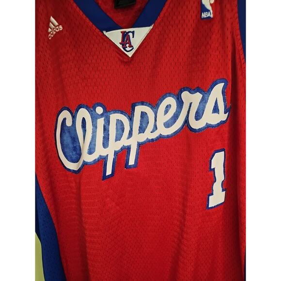 Baron Davis Adidas LA Los Angeles Clippers Swingman Jersey Men's Sz L Length +2 - Picture 2 of 15
